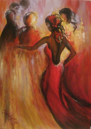 "The last dance"  _  70 x 80 cm _ Acryl